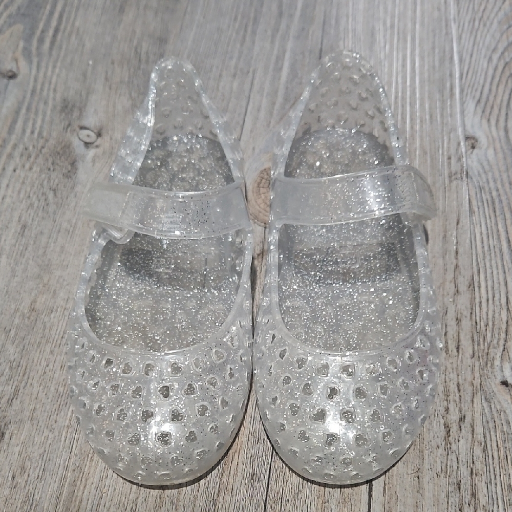 Sparkly Clear Toddler Jelly Shoes | Old Navy | Size 10